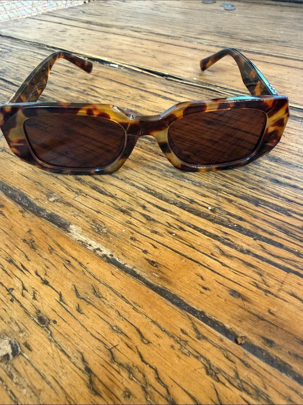🤎NEW🤎Miu Miu Tortoiseshell Brown Logo Sunglasses
